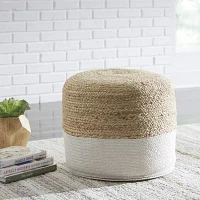 Signature Design by Ashley® Sweed Valley Pouf Ottoman