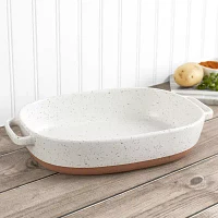 Denmark Speckled Stoneware 2.4-qt. Oval Baker