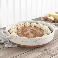 Denmark Speckled Stoneware 1.79-qt. Round Pie Dish