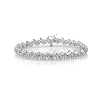 CT. T.W. Natural White Diamond 10K Gold Inch Tennis Bracelet