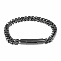 Stainless Steel Inch Solid Wheat Chain Bracelet