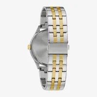 Caravelle Designed By Bulova Mens Two Tone Stainless Steel 2-pc. Watch Boxed Set 45k000