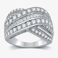 (H-I / I1) 2 CT. T.W. Lab Grown White Diamond 10K White Gold Band
