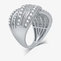 (H-I / I1) 2 CT. T.W. Lab Grown White Diamond 10K White Gold Band