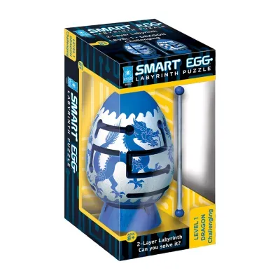 BePuzzled Smart Egg 2-Layer Labyrinth Puzzle - Blue Dragon: Challenging
