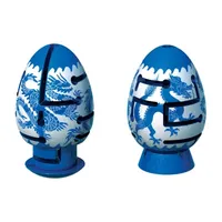 BePuzzled Smart Egg 2-Layer Labyrinth Puzzle - Blue Dragon: Challenging