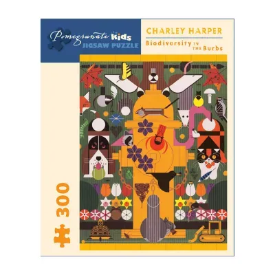 Pomegranate Communications Inc. Charley Harper - Biodiversity in the Burbs Puzzle: 300 Pcs