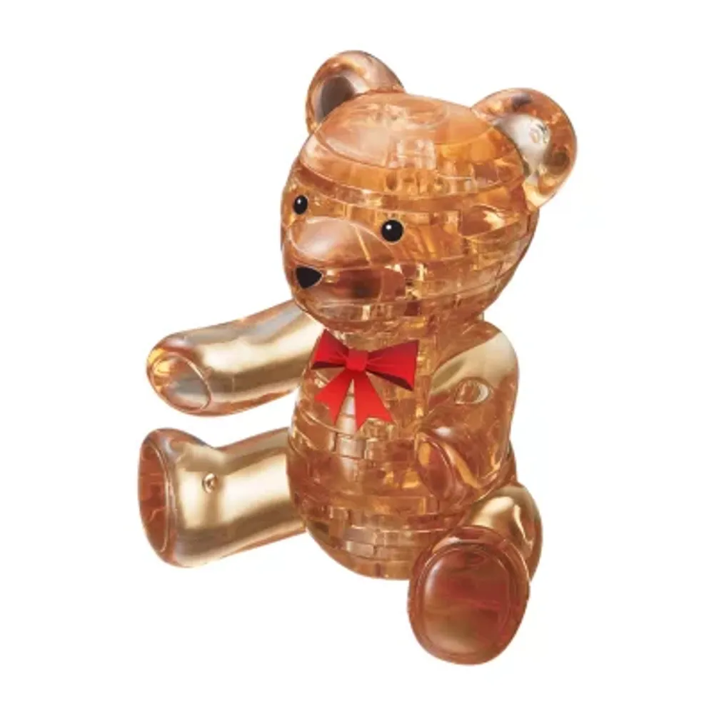 BePuzzled 3D Crystal Puzzle - Teddy Bear (Gold): 41 Pcs