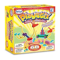 Popular Playthings Playstix Flexible Set: 68 Pcs