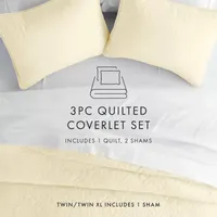 Casual Comfort Premium Ultra Soft Damask Pattern Quilted Coverlet Set