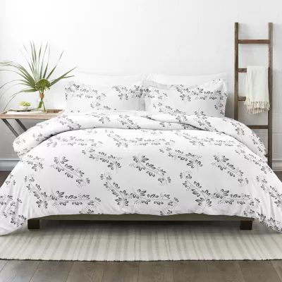 Casual Comfort Premium Ultra Soft 3-pc. Simple Vine Print Duvet Cover Set