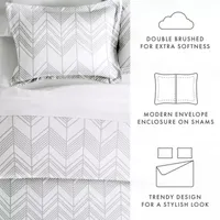 Casual Comfort Ultra Soft Alps Chevron Duvet Set