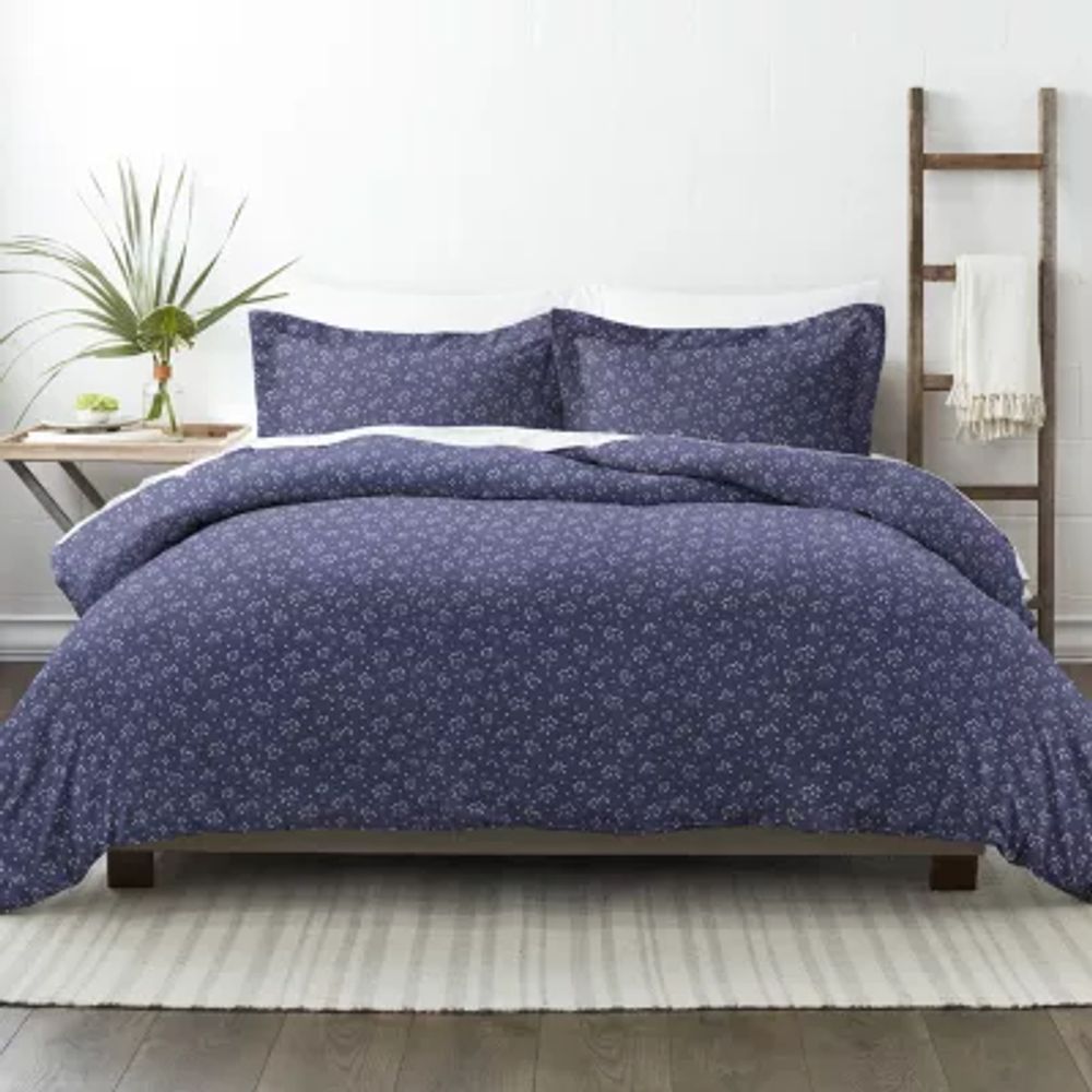 Casual Comfort Premium Ultra Soft Midnight Blossoms  Duvet Cover Set