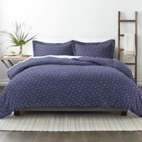 Casual Comfort Premium Ultra Soft Midnight Blossoms  Duvet Cover Set