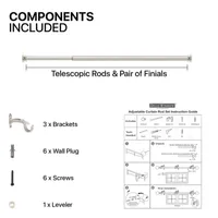 Deco Window Basics Endcap 1 Curtain Rod