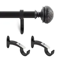 Deco Window Hammered Mushroom 1 Curtain Rod