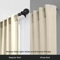 Deco Window Blackout Wrap 1 Adjustable Curtain Rod