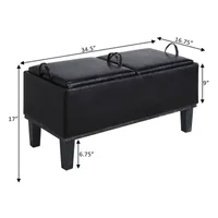 Designs4Comfort Storage Ottoman