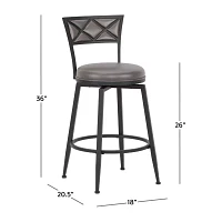 Hillsdale House Dunlap Swivel Counter Height Stool