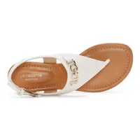 Liz Claiborne Womens Tiffin Adjustable Strap Flat Sandals