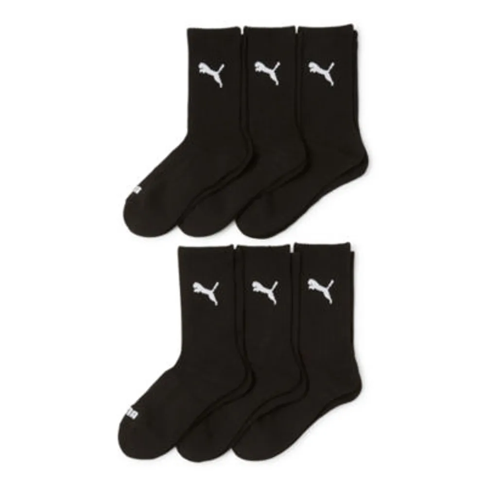 PUMA 6 Pair Crew Socks Womens