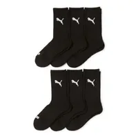 PUMA 6 Pair Crew Socks Womens