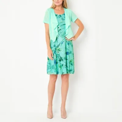 Perceptions Floral Lace Jacket Dress