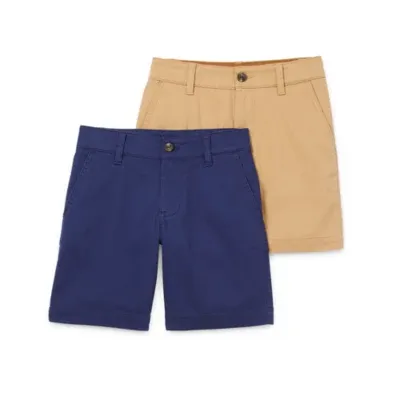 Thereabouts Little & Big Boys Stretch Fabric Adjustable Waist 2-pc. Chino Short