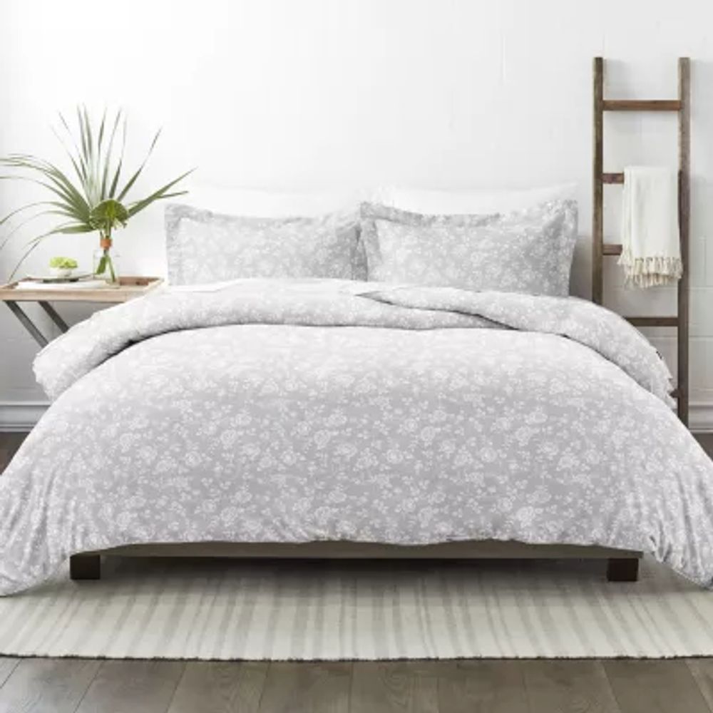 Casual Comfort Premium Ultra Soft Rose Gray Duvet Cover Set