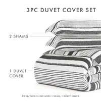 Casual Comfort Vintage Stripe Pattern Oversized Duvet Cover Set