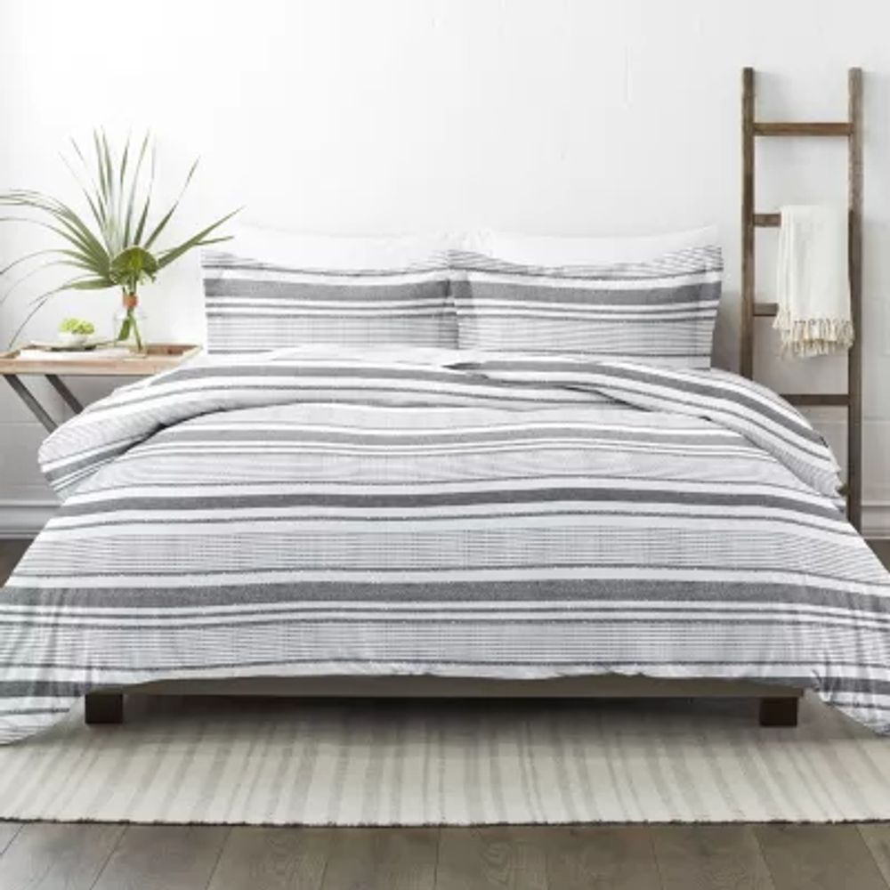 Casual Comfort Vintage Stripe Pattern Oversized Duvet Cover Set