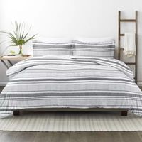 Casual Comfort Vintage Stripe Pattern Oversized Duvet Cover Set