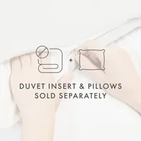 Casual Comfort Chevron Sleep Pattern Oversized Reversible Duvet Cover Set