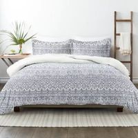 Casual Comfort Modern Rustic Pattern Oversized Reversible Duvet Cover Set