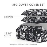 Casual Comfort Secret Garden Pattern Oversized Reversible Duvet Cover Set