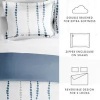 Casual Comfort Urban Vibe Pattern Oversized Reversible Duvet Cover Set