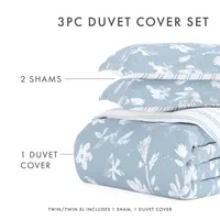 Casual Comfort Country Home Pattern Oversized Reversible Duvet Cover Set