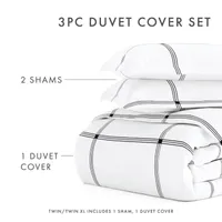Casual Comfort Grid Patterned Duvet Cover Set