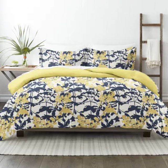 Casual Comfort Boho Flower Patterned Reversible Duvet Cover Set - JCPenney