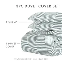 Casual Comfort Modern Diagonal Patterned Duvet Cover Set