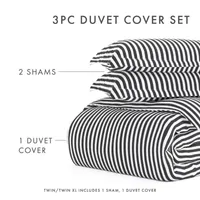 Casual Comfort Premium Ultra Soft Ribbon Pattern Duvet Cover Set
