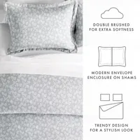 Casual Comfort Premium Ultra Soft Wheatfield Pattern Duvet Cover Set