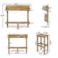 Carribean 3-pc. Patio Bar Set