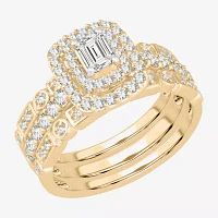 Signature By Modern Bride Womens CT. T.W. Natural White Diamond 14K Gold Bridal Set