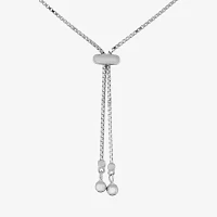 3/4 CT. T.W. White Cubic Zirconia Sterling Silver Round Bolo Bracelet