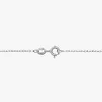 Womens 2 CT. T.W. White Zirconia Sterling Silver Square Pendant Necklace