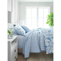 IZOD Felicity Floral Cotton Reversible Quilt