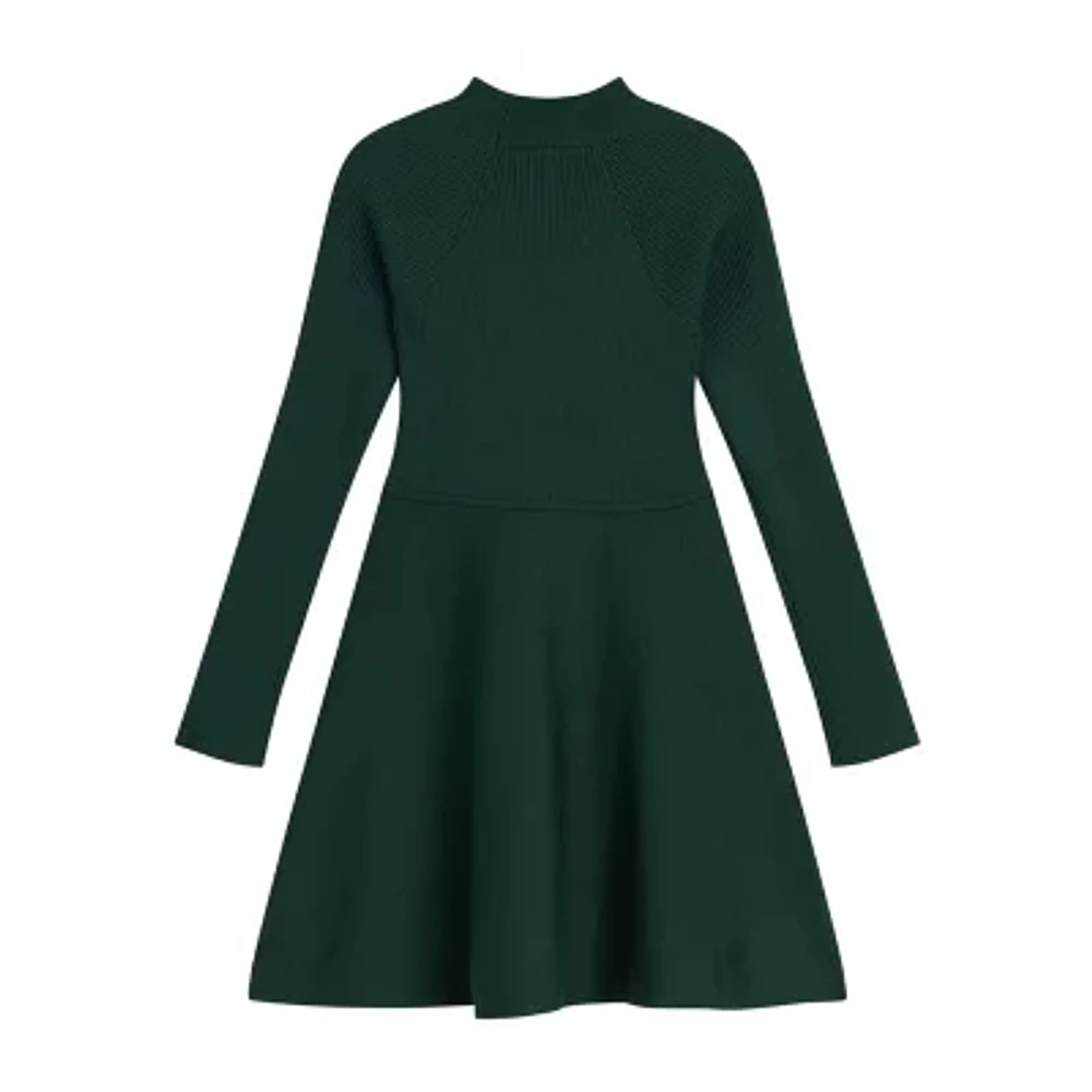 Byer California Big Girls Long Sleeve Sweater Dress