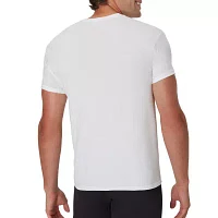 Hanes Ultimate Comfort Blend Mens 4 Pack Short Sleeve Crew Neck Moisture Wicking T-Shirt