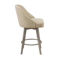 Madison Park Walsh Counter Height Upholstered Swivel Bar Stool